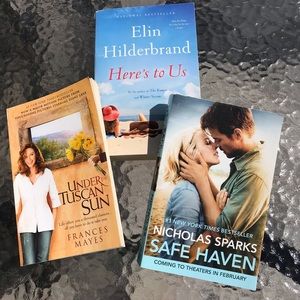 🔆3 Beach Books (bundle) Elin Hilderbrand-Frances Mayes-Nicholas Sparks
